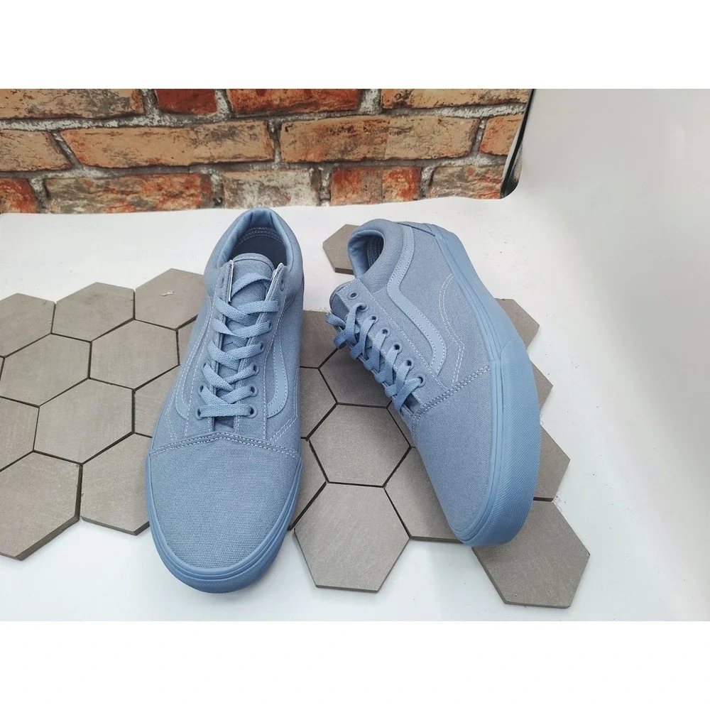 Vans Old Skool Pastel Mono Dusty Blue Monochromatic Light Unc‎ Knu Men Sz 8